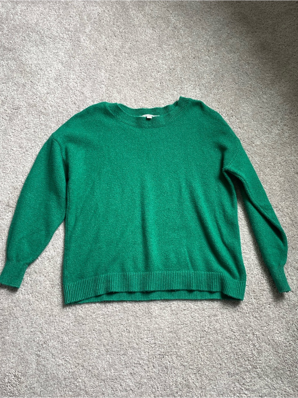 LOFT Green Crewneck Sweater
